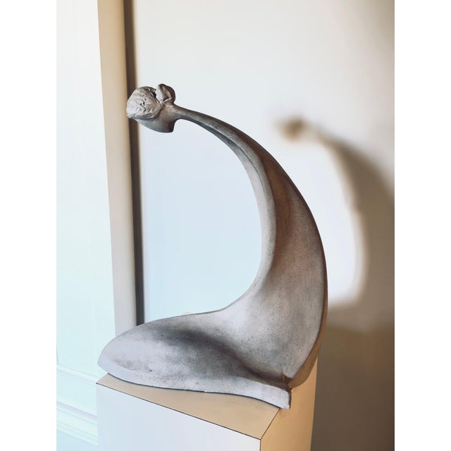 Stone Vintage 1980 David Fisher for Austin Productions Beginnings Mother and Child Large Sculpture For Sale - Image 7 of 10