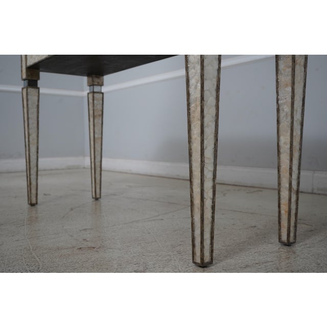 Century Modern Design Oyster Shell Surface Console Table For Sale - Image 9 of 12