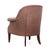 Wood Baker Furniture Brown Leather Barrel Club Lounge Chairs For Sale - Image 7 of 12