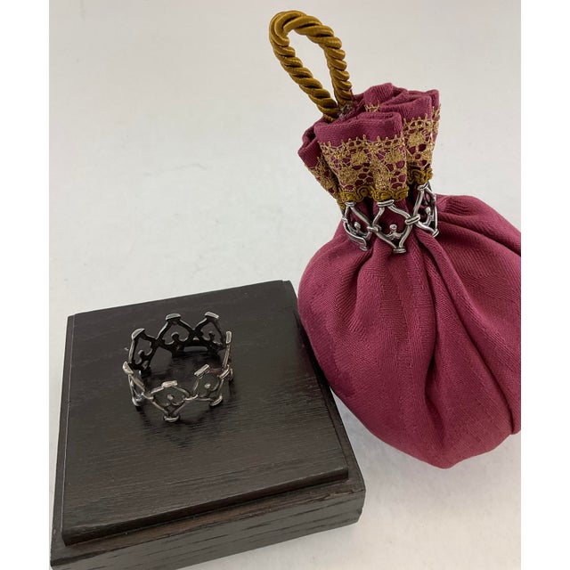 "Scent Hanger for Closet, Sterling Silver Silver Design Decoration Artisanal Fabric with Sterling Silver Decoration, Ideal...