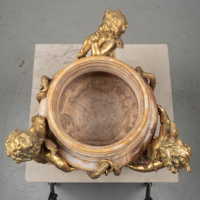 H. Journet & Cie 19th Century French Ormolu Bronze & Oynx Centerpiece For Sale - Image 15 of 16