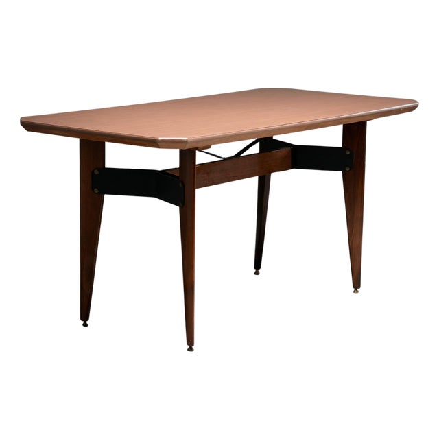 Dining Table in Wood and Metal by Carlo Ratti, Italy, 1960s For Sale