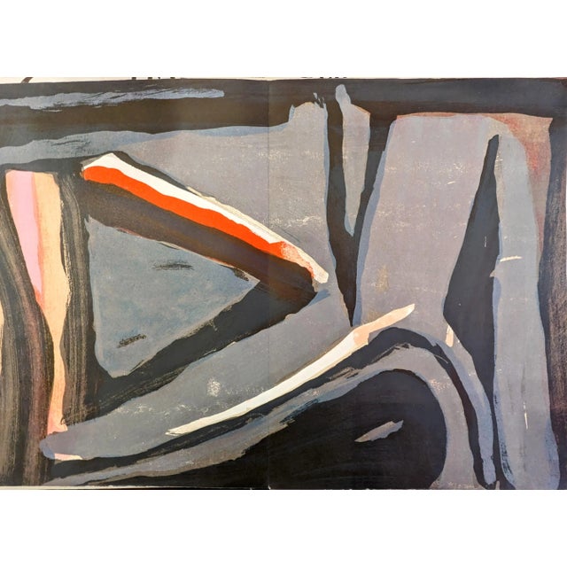 Bram van Velde - Le Sauvé 1980. Beautiful original lithograph in limited edition, splendid chromatics, not signed or...