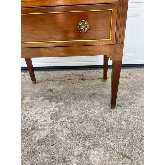 French French 19th Century Louis XVI Solid Walnut Chest of Drawers For Sale - Image 3 of 12