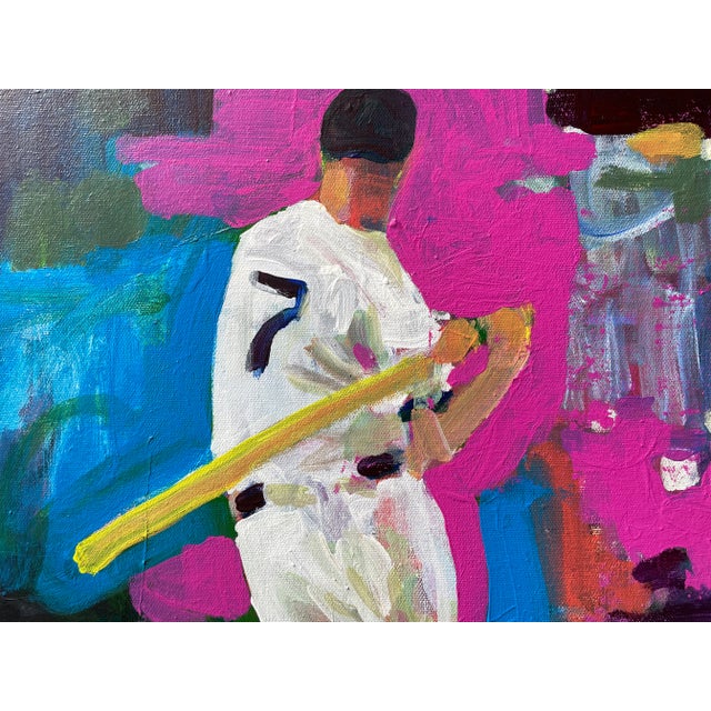 Play ball! Love America’s pastime? Put this 20 x 20 inch acrylic painting of baseball’s lucky number seven. Painted with a...