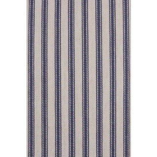 Dart Ticking Stripe Navy Fr Fabric For Sale