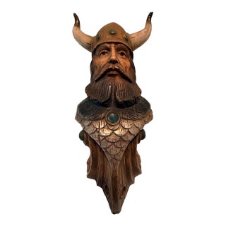 Vintage 1960s Viking Ships Longship Bust Sculpture For Sale