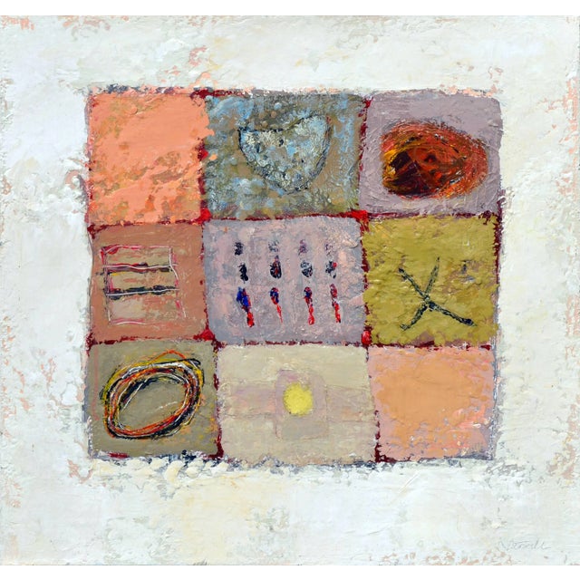 Kathryn Stowell "Patches" Abstract Oil on Canvas 1998 For Sale In Monterey, CA - Image 6 of 6