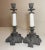 Up for sale is a nice quality pair of antique ornate Victorian candlesticks. They are made from a bronze patinated metal...