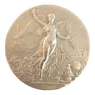 French Silver (Argent Stamped on Side) Medal Award: Societe D’Agriculture De Senlis - Agricultural Prize For Sale