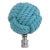 Nautical Knot Lamp Finial in Robin's Egg Blue on Chrome Hardware For Sale