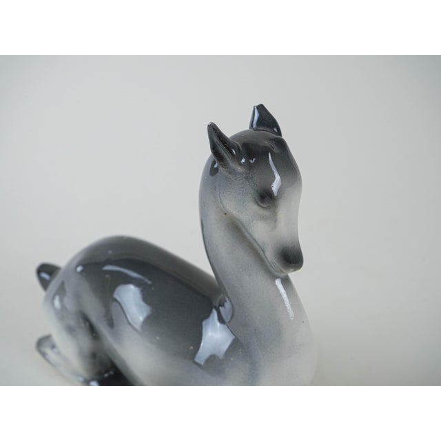 Danish Ceramic Deer Figurine, 1970s For Sale - Image 11 of 12