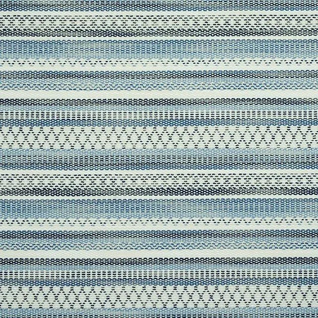 Rustic Schumacher Fremont Indoor & Outdoor Fabric in Blue For Sale - Image 3 of 3