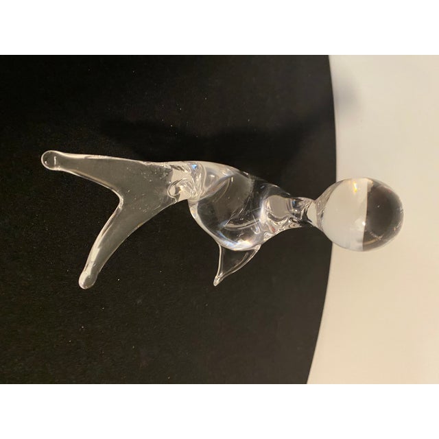 Mid 20th Century Art Glass Seal With Ball For Sale In Raleigh - Image 6 of 6