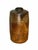 Brown Textured Ochre and Blue-Green Decorative Vessel — $1,920 For Sale - Image 8 of 9