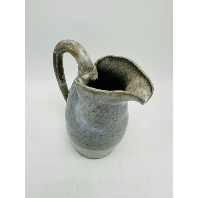 Contemporary Primitive Studio Art Pottery Pitcher For Sale - Image 3 of 6