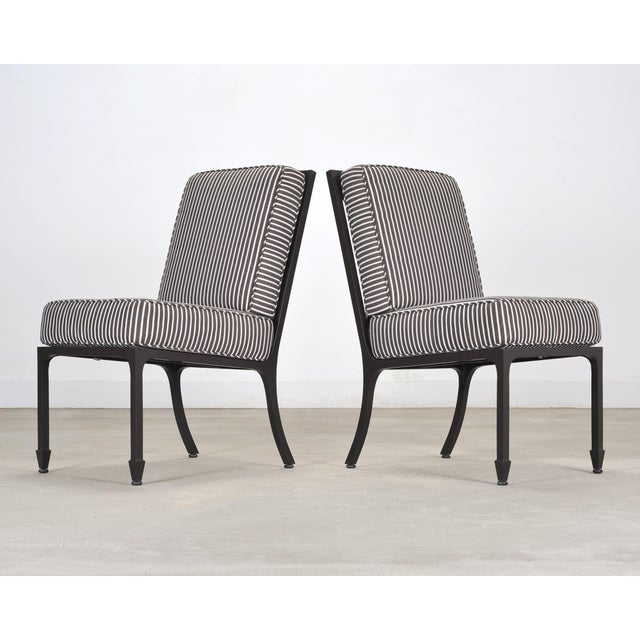 Metal Set of 16 McKinnon and Harris Beaufort Garden Dining Chairs For Sale - Image 7 of 18