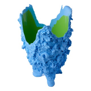 Lava Vase in Celeste by Gaetano Pesce for Fish Design For Sale