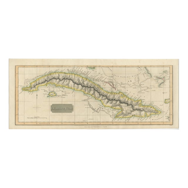 Antique Map of Cuba by John Thomson, 1816 For Sale