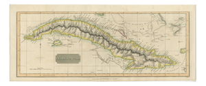 Antique Map of Cuba by John Thomson, 1816
