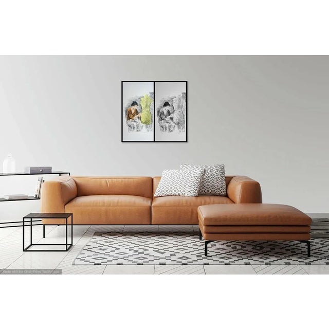 Late 20th Century Late 20th Century "Seamstress II" Figurative Lithographs and Portfolio Cover by Raphael Soyer - Set of 3 For Sale - Image 5 of 7