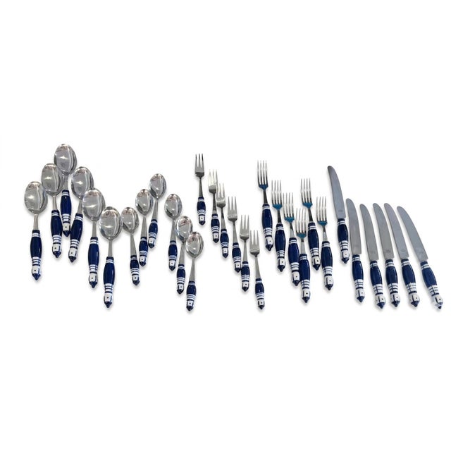 Bjorn Wiinblad 1970s Flatware Set Designed by Bjørn Wiinblad for Rosenthal Studio-Linie - 30 pcs For Sale - Image 4 of 6