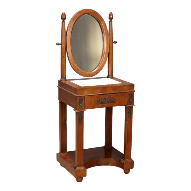 Small Empire Style Mahogany Dressing Table For Sale