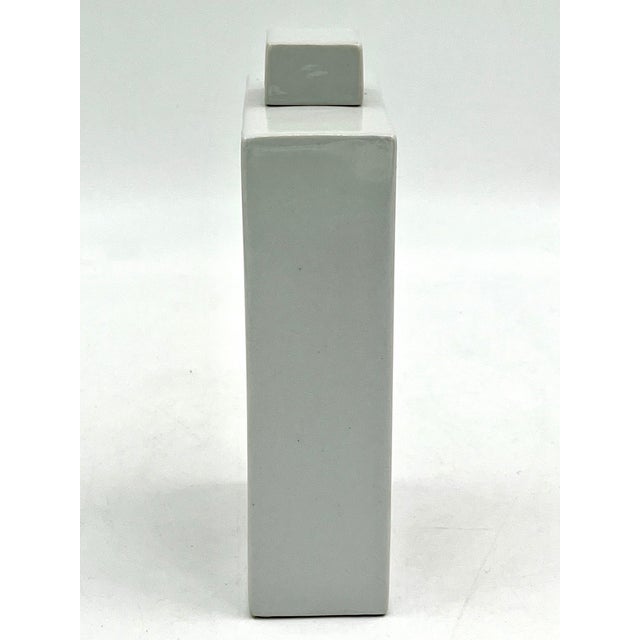 White Vintage Fabienne Jouvin Paris Sea Urchins Vase With Lid For Sale - Image 8 of 11