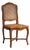 French Louis XV Style Viennese Wicker Dining Chair For Sale