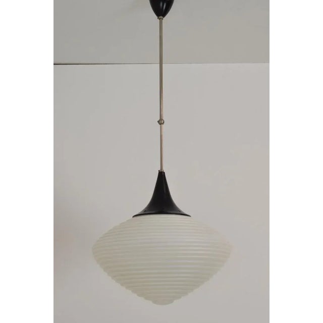 Mid-Century Ceiling Lamp from Kamenicky Senov, 1950s For Sale - Image 9 of 13