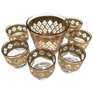 “Valencia” Rocks Glasses and Ice Bucket Set For Sale