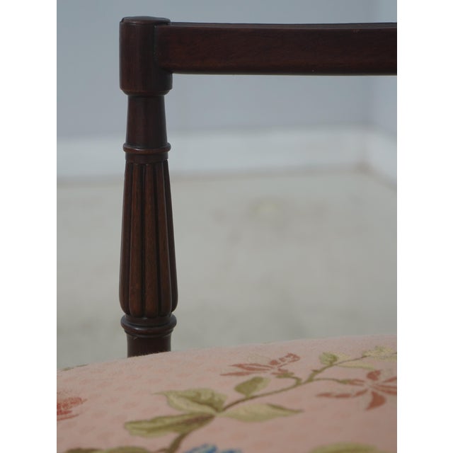 Set of 8 Antique Sheraton Mahogany Dining Room Armchairs For Sale - Image 9 of 18