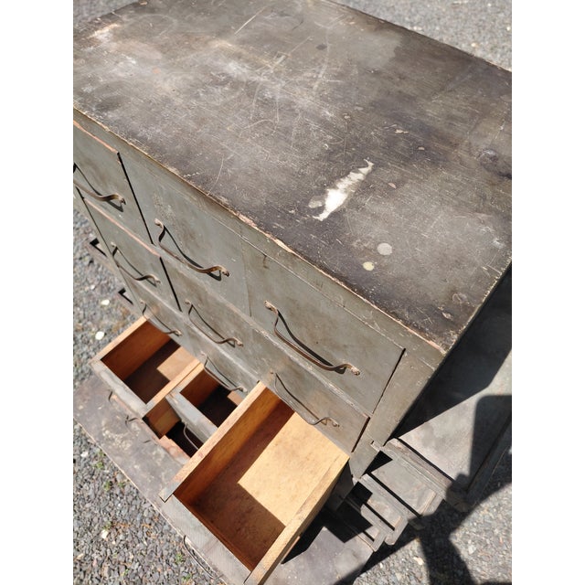 Vintage Shop Made Machinists Cabinet For Sale - Image 11 of 14