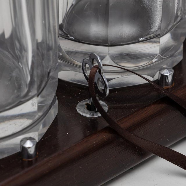 1930s Vintage Italian Art Deco Tantalus Set, 1930, Set of 4 For Sale - Image 5 of 11