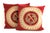 Pair of French Embroidered Napoleon Rouge Pillows by Jules Pansu, 18", Monogram N The inserts will not be included to keep...