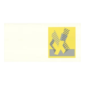 1972 Josef Albers 'Formulation: Articulation III' Abstract Gray,Yellow,White Serigraph