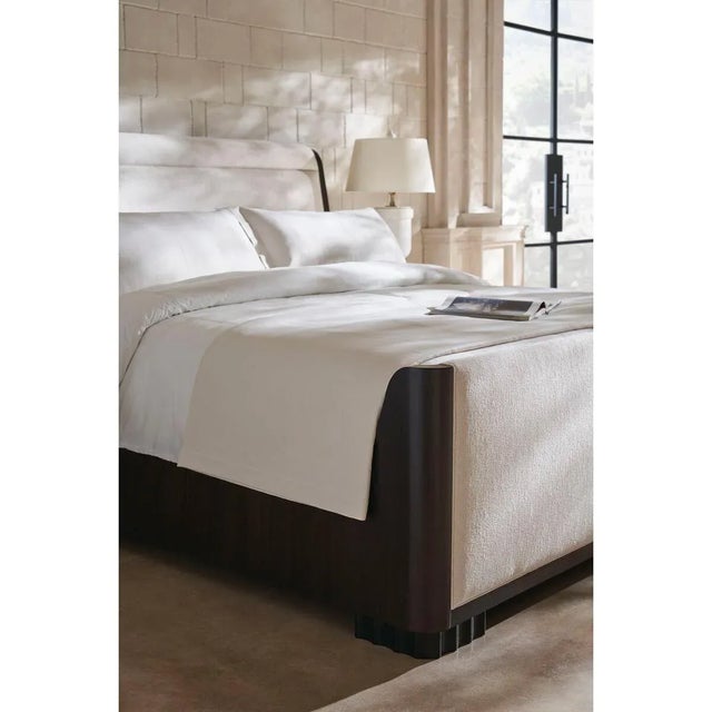 Mid Century King Sleigh Bed For Sale In Greensboro - Image 6 of 7