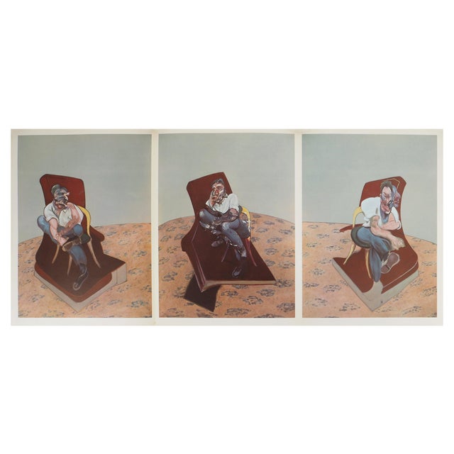 Francis Bacon, Three Studies for Portrait of Lucian Freud, 1966, Lithograph For Sale