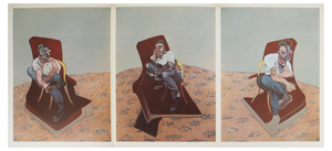 Francis Bacon, Three Studies for Portrait of Lucian Freud, 1966, Lithograph