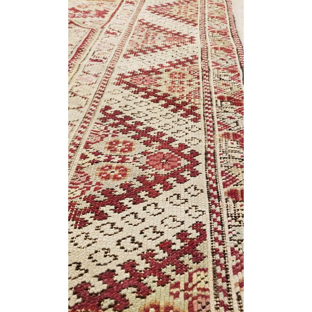 Antique Ghiordes Rug, Handmade Turkish Oriental Rug, Beige, Taupe For Sale - Image 10 of 16
