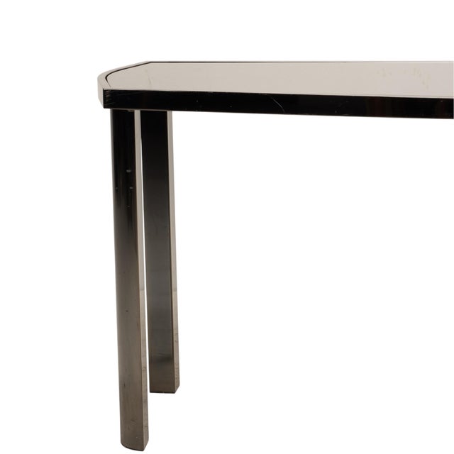Sleek vintage sofa or console table by Design Institute America, retaining its original DIA label and model number 86708....