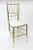 This lovely restored and polished brass Italian midcentury Chiavari side chair has faux bamboo elements. It has been just...