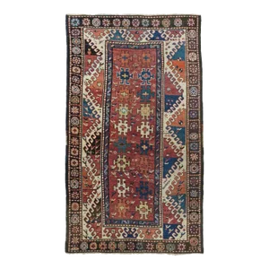 Antique Kazak Borcholo Rug 4'7'' X 8'0''