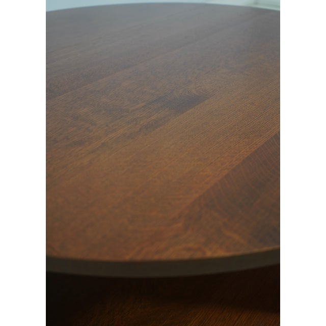 Stickley Mission Oak Round Harvey Ellis Cocktail Coffee Table For Sale - Image 9 of 13