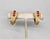 Mid-Century Modern Vintage 1960s Signed Hattie Carnegie Cabochon Faux-Garnet Clip Earrings-2 Pieces For Sale - Image 3 of 8