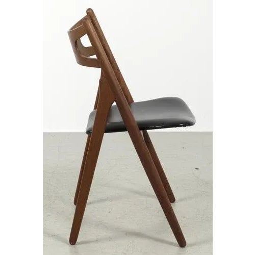 CH29P Sawbuck Dining Room Chairs, Set of 3 For Sale - Image 4 of 13