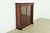Victorian R. J. Horner Style American Empire Flame Mahogany Glass Front Double Bookcase, Circa 1880s For Sale - Image 3 of 10