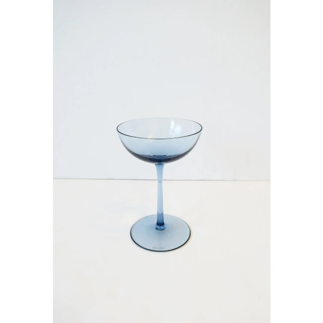 Glass Italian Murano Cocktail or Champagne Coupe Glasses, Vincenzo Nason & Cie, 1990s For Sale - Image 7 of 11