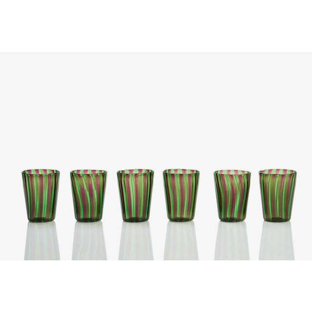 Mid-Century Modern Italian Tequila Glasses by Angelo Ballarin for Ribes Studio, 2004, Set of 6 For Sale - Image 3 of 5