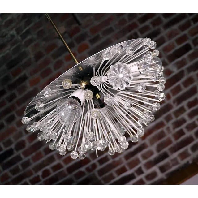 Sputnik Chandelier in Crystal & Chrome in the style of Emil Stejnar for Rupert Nikoll, Austria, 1950 For Sale - Image 6 of 10
